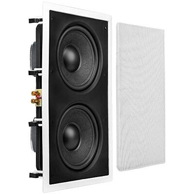 OSD Audio OSD Subwoofer de Pared Dual de 8 Pulgadas (20.32 cm) con Puente Trasero Reforzado de 350 W, fácil instalación, Parrilla pintable, IWS88 OSD Audio OSD Subwoofer de Pared Dual de 8 Pulgadas (20.32 cm) con Puente Trasero Reforzado de 350 W, fácil instalación, Parrilla pintable, IWS88