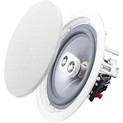 OSD Audio ICE800TTWRS Tweeter Dual de 8 Pulgadas, 150 W, Resistente al Agua, para Exteriores, Parrillas pintables (Blanco, Individual) OSD Audio ICE800TTWRS Tweeter Dual de 8 Pulgadas, 150 W, Resistente al Agua, para Exteriores, Parrillas pintables (Blanco, Individual)