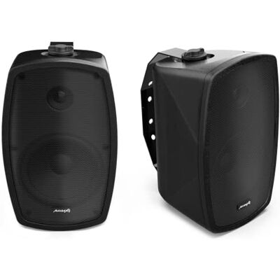 Audibax Ambient 5 Black Altavoces Pasivos de Estantería HiFi Pareja de Altavoces Estereo de 2 Vías Potencia Continua de 30W Soporte de Pared Incluido Altavoces con Woofer de 5,25 Audibax Ambient 5 Black Altavoces Pasivos de Estantería HiFi Pareja de Altavoces Estereo de 2 Vías Potencia Continua de 30W Soporte de Pared Incluido Altavoces con Woofer de 5,25