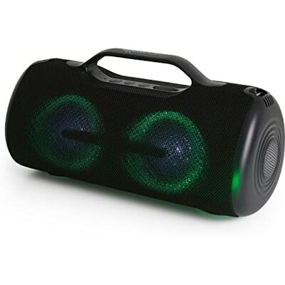 Boompods Rhythm 60 Altavoz Bluetooth inalámbrico Mini Altavoz portátil con Efectos Luminosos LED, autonomía de 10 Horas, Doble emparejamiento, Altavoz Impermeable para Viajes, Ducha y jardín, Negro Boompods Rhythm 60 Altavoz Bluetooth inalámbrico Mini Altavoz portátil con Efectos Luminosos LED, autonomía de 10 Horas, Doble emparejamiento, Altavoz Impermeable para Viajes, Ducha y jardín, Negro