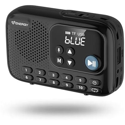 Energy Sistem TunerGo Radio Radio portatil FM con Bluetooth, batería Recargable, Salida minijack, Antena optimizada y Altavoz de 5W Energy Sistem TunerGo Radio Radio portatil FM con Bluetooth, batería Recargable, Salida minijack, Antena optimizada y Altavoz de 5W