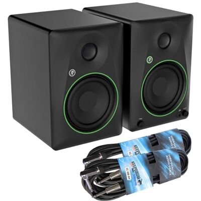MACKIE CR3.5BT Monitores activos de estudio de 2 vías, altavoz Bluetooth con 2 cables keepdrum jack MACKIE CR3.5BT Monitores activos de estudio de 2 vías, altavoz Bluetooth con 2 cables keepdrum jack