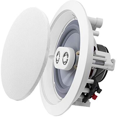 OSD Audio OSD Estéreo Individual de Techo de 6.5 Pulgadas Resistente a la Intemperie Altavoz de Tweeter Dual OSD Audio OSD Estéreo Individual de Techo de 6.5 Pulgadas Resistente a la Intemperie Altavoz de Tweeter Dual
