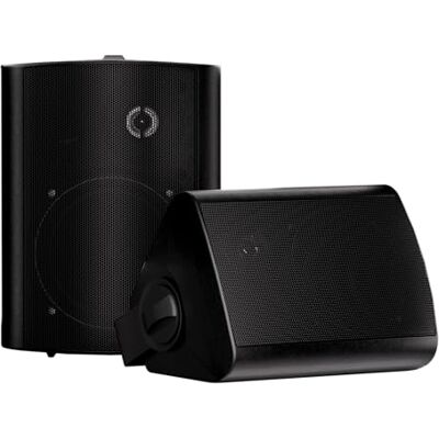 Herdio 5.25 Pulgadas Altavoces de Cubierta para Patio Interior y Exterior de 200 vatios Sistema de Montaje en Pared para Todo Clima Un par (Negro) Herdio 5.25 Pulgadas Altavoces de Cubierta para Patio Interior y Exterior de 200 vatios Sistema de Montaje en Pared para Todo Clima Un par (Negro)