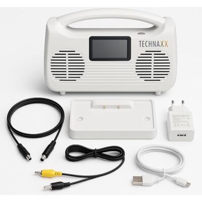 Technaxx Altavoz TV Inalámbrico con Estación Base 10W Estéreo Bluetooth 5.3 Altavoz Televisión para Mayores y Personas con Problemas de Audición Pantalla LCD 3 Modos Sonido Radio FM AUX TX-317 Technaxx Altavoz TV Inalámbrico con Estación Base 10W Estéreo Bluetooth 5.3 Altavoz Televisión para Mayores y Personas con Problemas de Audición Pantalla LCD 3 Modos Sonido Radio FM AUX TX-317