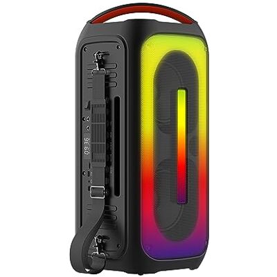 Majestic Flame 66 Pro – Altavoz de Fiesta Bluetooth, Luces LED, entradas USB/Micro SD/AUX/Mic/Guitar, micrófono, Mando a Distancia, TWS, batería Recargable, asa y Correa de Transporte Majestic Flame 66 Pro – Altavoz de Fiesta Bluetooth, Luces LED, entradas USB/Micro SD/AUX/Mic/Guitar, micrófono, Mando a Distancia, TWS, batería Recargable, asa y Correa de Transporte