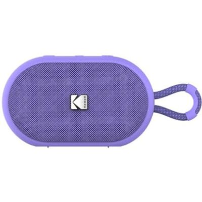 Kodak Enceinte Portable Sans Fil PWS-2284 Étanche IPX7, Bluetooth, 6W RMS, TWS Stéréo, Batterie 1500mAh, Autonomie 10-12h, Fonction Mains Libres, Sangle Silicone, Câble Type-C Inclus Violet Kodak Enceinte Portable Sans Fil PWS-2284 Étanche IPX7, Bluetooth, 6W RMS, TWS Stéréo, Batterie 1500mAh, Autonomie 10-12h, Fonction Mains Libres, Sangle Silicone, Câble Type-C Inclus Violet