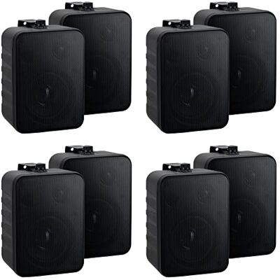 McGrey One Control BK MKIII Altavoces Set 4X (8 Piezas) Negro, Woofer 4 McGrey One Control BK MKIII Altavoces Set 4X (8 Piezas) Negro, Woofer 4