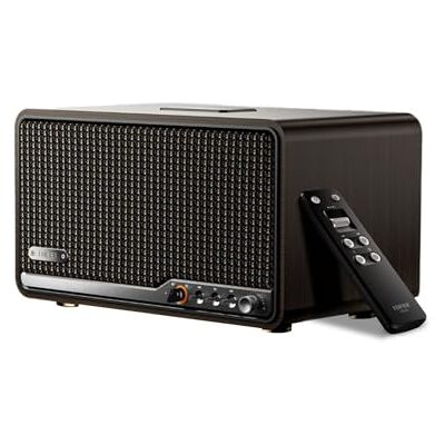 Edifier S300 Altavoces de Escritorio Retro 80W RMS,Nogal Negro Edifier S300 Altavoces de Escritorio Retro 80W RMS,Nogal Negro