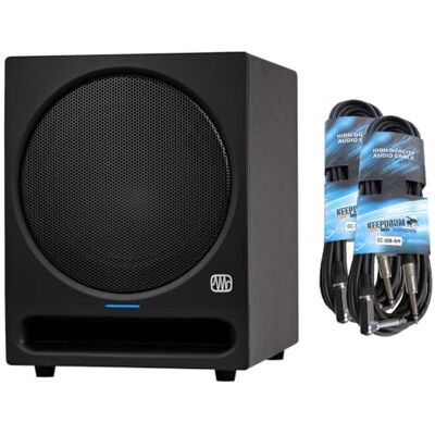 PreSonus Eris Pro Sub 10 Subwoofer activo de 10 pulgadas con 2 cables jack keepdrum PreSonus Eris Pro Sub 10 Subwoofer activo de 10 pulgadas con 2 cables jack keepdrum