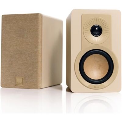 Dali KUPID Altavoces compactos de alta fidelidad pasivos de alta fidelidad, diseño de 2 vías con woofer de 4.5 pulgadas y tweeter de 1 pulgada, incluye soporte de pared (par), color blanco caramelo Dali KUPID Altavoces compactos de alta fidelidad pasivos de alta fidelidad, diseño de 2 vías con woofer de 4.5 pulgadas y tweeter de 1 pulgada, incluye soporte de pared (par), color blanco caramelo