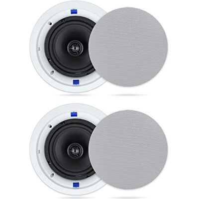 Herdio Altavoces de Techo de 6.5 Pulgadas, Altavoces de Techo de 2 vías de 320 W, Cocina, baño, Sala de Estar, un par Herdio Altavoces de Techo de 6.5 Pulgadas, Altavoces de Techo de 2 vías de 320 W, Cocina, baño, Sala de Estar, un par