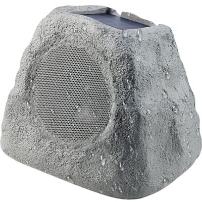 Gemini : Altavoz solar portátil Bluetooth Rock, resistente a la intemperie, multienlace, inalámbrico, iluminación LED Gemini : Altavoz solar portátil Bluetooth Rock, resistente a la intemperie, multienlace, inalámbrico, iluminación LED