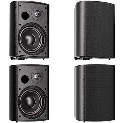 Herdio 6,5 Pulgadas Altavoces para el Exterior 800W Altavoces Interiores Impermeables Exterior de Altavoces estereofónicos Patio de Pared, Potente bajo, Todo Clima (4 Negros) Herdio 6,5 Pulgadas Altavoces para el Exterior 800W Altavoces Interiores Impermeables Exterior de Altavoces estereofónicos Patio de Pared, Potente bajo, Todo Clima (4 Negros)