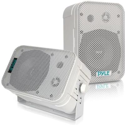 Pyle Altavoces Altavoces Impermeables Altavoces Exteriores Altavoces montados en Pared y Techo Resistentes a la Intemperie 200 W Montaje Universal Blanco Pyle Altavoces Altavoces Impermeables Altavoces Exteriores Altavoces montados en Pared y Techo Resistentes a la Intemperie 200 W Montaje Universal Blanco