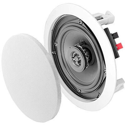 OSD Audio 5.25" 100W Altavoz de Techo Parrilla pintable (Blanco, par) OSD Audio 5.25" 100W Altavoz de Techo Parrilla pintable (Blanco, par)