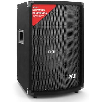 Pyle Pro Altavoz, Portátil, para gabinete, 500V, Estéreo, Woofer de 25 cm, Tweeters duales, Bocina Media de 4×25 cm, Bobina de kapton de 4 cm Pyle Pro Altavoz, Portátil, para gabinete, 500V, Estéreo, Woofer de 25 cm, Tweeters duales, Bocina Media de 4×25 cm, Bobina de kapton de 4 cm