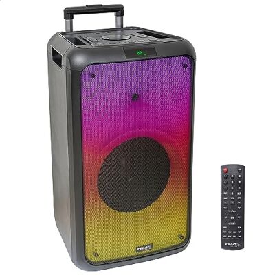 Ibiza Street-Wave-MAX Altavoz portátil de 600W/12 a Pilas con Bluetooth, USB y microSD Efecto LED Wave y conexión inalámbrica TWS Negro Ibiza Street-Wave-MAX Altavoz portátil de 600W/12 a Pilas con Bluetooth, USB y microSD Efecto LED Wave y conexión inalámbrica TWS Negro