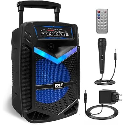NOBU JAPAN Altavoz Portátil Bluetooth - 800W, Luces, Micrófono, Radio FM NOBU JAPAN Altavoz Portátil Bluetooth - 800W, Luces, Micrófono, Radio FM