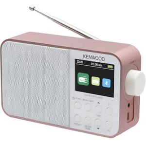 Kenwood CR-M30DAB Radio Portátil Pequeña con Bluetooth, Batería Recargable, Radio Digital Dab+/FM con Despertador y Pantalla TFT a Color Rosa Kenwood CR-M30DAB Radio Portátil Pequeña con Bluetooth, Batería Recargable, Radio Digital Dab+/FM con Despertador y Pantalla TFT a Color Rosa