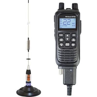 PNI Kit de estación de Radio CB portátil Escort HP 82, multiestándar, 4 W, 12 V, Am-FM con Antena CB ML70 con imán PNI Kit de estación de Radio CB portátil Escort HP 82, multiestándar, 4 W, 12 V, Am-FM con Antena CB ML70 con imán