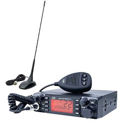 PNI Radio CB Escort HP 9001 Pro ASQ Ajustable, Antena Am-FM, 12V, 4W + CB Extra 48 con imán Incluido, 45 cm, 150W, SWR 1.0 PNI Radio CB Escort HP 9001 Pro ASQ Ajustable, Antena Am-FM, 12V, 4W + CB Extra 48 con imán Incluido, 45 cm, 150W, SWR 1.0