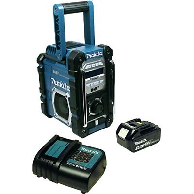Makita DMR 112 Radio para Obras con Dab+ y Bluetooth, batería de 3 Ah y Cargador Makita DMR 112 Radio para Obras con Dab+ y Bluetooth, batería de 3 Ah y Cargador