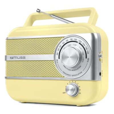 Muse M-056 SC Amarillo Radio Portátil Vintage Muse M-056 SC Amarillo Radio Portátil Vintage
