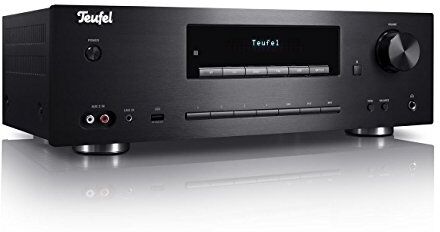 Teufel Kombo 62 - Receptor de CD estéreo potente amplificador con Bluetooth DAB+, color negro