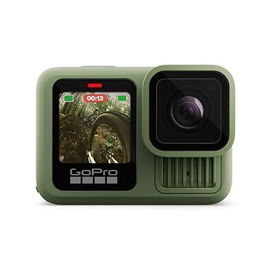 GoPro HERO13 Black en Verde Bosque Cámara de acción Impermeable con Video 5.3K60, Fotos de 27MP y compatibilidad con Lentes de la Serie HB GoPro HERO13 Black en Verde Bosque Cámara de acción Impermeable con Video 5.3K60, Fotos de 27MP y compatibilidad con Lentes de la Serie HB