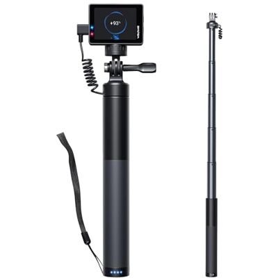 WOLFANG Action CAM Selfie Stick Carga tu cámara de acción con 2600 mAh (24-60 cm), Color Negro GB2200 WOLFANG Action CAM Selfie Stick Carga tu cámara de acción con 2600 mAh (24-60 cm), Color Negro GB2200