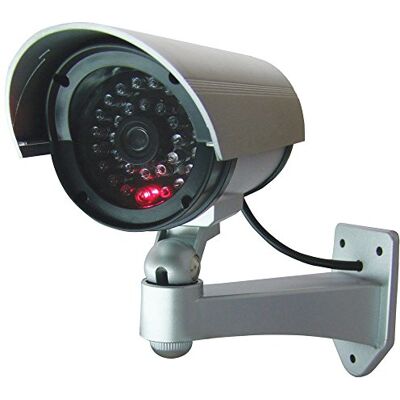LEOFLA Cámara de vigilancia Falsa para Exterior con luz LED Intermitente infrarroja LEOFLA Cámara de vigilancia Falsa para Exterior con luz LED Intermitente infrarroja