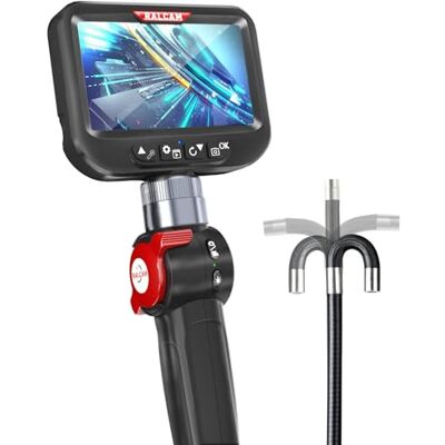 Ralcam Cámara Endoscópica con Pantalla 4,3" HD 1080P, 8,5mm con 6 LED, IP67 Impermeable, Endoscopio Profesional para Automóviles, Hogar y Fontanería (Sonda 1m Flexible) Ralcam Cámara Endoscópica con Pantalla 4,3" HD 1080P, 8,5mm con 6 LED, IP67 Impermeable, Endoscopio Profesional para Automóviles, Hogar y Fontanería (Sonda 1m Flexible)