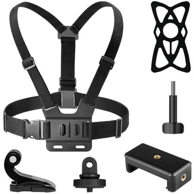AKASO Arnés para Montaje en el Pecho para Cámaras Deportiva Compatible con cámara de acción EK7000/EK7000 Pro/Brave 4/Brave 4 Pro/Brave 7 LE/Brave 7/V50X/V50 Pro/V50 Elite/GoPro/DJI AKASO Arnés para Montaje en el Pecho para Cámaras Deportiva Compatible con cámara de acción EK7000/EK7000 Pro/Brave 4/Brave 4 Pro/Brave 7 LE/Brave 7/V50X/V50 Pro/V50 Elite/GoPro/DJI