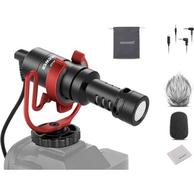NEEWER VM10 Mini Plug & Play Vlogs Micrófono con Paño, 3.5mm TRS USB C OTG Parabrisas Montaje Antichoque Mic Compatible con iPhone Samsung Android Phone PC Computadora Mac Cámara para Grabación Video NEEWER VM10 Mini Plug & Play Vlogs Micrófono con Paño, 3.5mm TRS USB C OTG Parabrisas Montaje Antichoque Mic Compatible con iPhone Samsung Android Phone PC Computadora Mac Cámara para Grabación Video