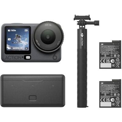 DJI Osmo Action 6 Pack Mejorado, cámara de acción con Sensor Cuadrado de 1/1.1 Pulgadas, Apertura Variable, Mayor duración de la batería, cámara de acción 8K Ideal para grabaciones al Aire Libre DJI Osmo Action 6 Pack Mejorado, cámara de acción con Sensor Cuadrado de 1/1.1 Pulgadas, Apertura Variable, Mayor duración de la batería, cámara de acción 8K Ideal para grabaciones al Aire Libre