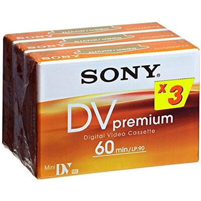 Sony Mini DV Premium 3 PK Cinta de Video Sony Mini DV Premium 3 PK Cinta de Video