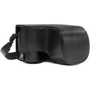 MegaGear Ever Ready Funda de Piel y Correa con Acceso a batería para cámara Sony Alpha A6500, Color Negro MegaGear Ever Ready Funda de Piel y Correa con Acceso a batería para cámara Sony Alpha A6500, Color Negro