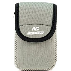 MegaGear Funda de Neopreno con mosquetón para cámara Samsung WB35F/WB350F, Color Gris MegaGear Funda de Neopreno con mosquetón para cámara Samsung WB35F/WB350F, Color Gris