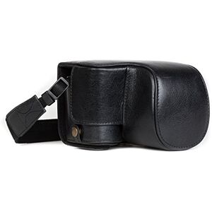 MegaGear , Estuche Ever Ready para Sony Alpha A6500, Funda de pronto uso de cuero auténtico, con correa, negro, 16-50 mm MegaGear , Estuche Ever Ready para Sony Alpha A6500, Funda de pronto uso de cuero auténtico, con correa, negro, 16-50 mm