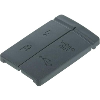 vhbw Cubierta de Contacto Compatible con Canon EOS 40D para conexiones de PC mandos a distancia, VIDEO OUT y DIGITAL caucho, negro vhbw Cubierta de Contacto Compatible con Canon EOS 40D para conexiones de PC mandos a distancia, VIDEO OUT y DIGITAL caucho, negro