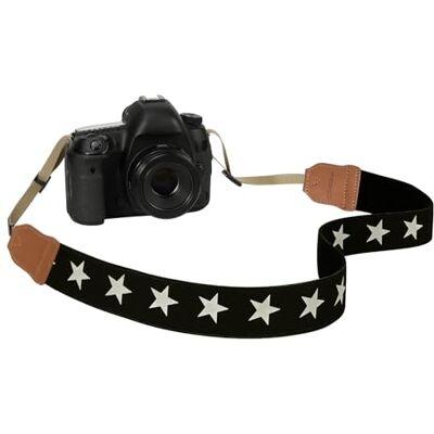 MoKo Correa para Cámara para Canon,Fuji,Nikon,Olympus,Pentax,Sony Tela de Algodón,Correas Ajustables para Cuello y Hombro,Compatible con Cámaras Digitales DSLR, Pentagrama MoKo Correa para Cámara para Canon,Fuji,Nikon,Olympus,Pentax,Sony Tela de Algodón,Correas Ajustables para Cuello y Hombro,Compatible con Cámaras Digitales DSLR, Pentagrama