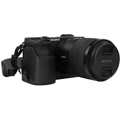 MegaGear MG1807 Ever Ready Funda de Piel para cámara Sony Alpha A6600, Color Negro MegaGear MG1807 Ever Ready Funda de Piel para cámara Sony Alpha A6600, Color Negro