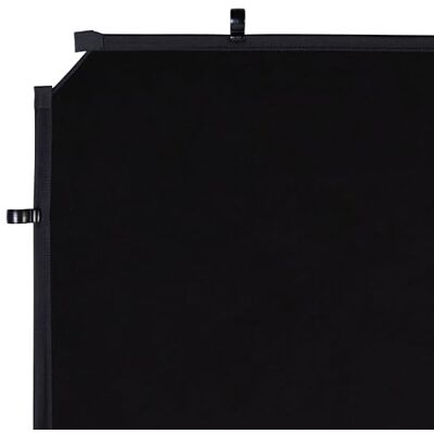 Manfrotto EzyFrame Cubierta de Fondo Colapsable Gran Formato 2 x 2,3 m Negro/Ultraportátil/Tomas Familiares/Retratos/Posturas de Acción Animadas/Moda/Comercial LL LB7953 Manfrotto EzyFrame Cubierta de Fondo Colapsable Gran Formato 2 x 2,3 m Negro/Ultraportátil/Tomas Familiares/Retratos/Posturas de Acción Animadas/Moda/Comercial LL LB7953