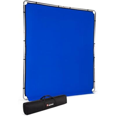 Manfrotto EzyFrame Kit de Fondo Colapsable Gran Formato para Fotografía/Vídeo 2 x 2,3 m Croma Azul Estructura en Aluminio de Montaje Rápido Incluye Maletín Rígido Ultraportátil LL LB7948 Manfrotto EzyFrame Kit de Fondo Colapsable Gran Formato para Fotografía/Vídeo 2 x 2,3 m Croma Azul Estructura en Aluminio de Montaje Rápido Incluye Maletín Rígido Ultraportátil LL LB7948