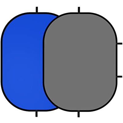Selens Chromakey Fondo para fotografía (150 x 200 cm), diseño de muselina, color gris y azul Selens Chromakey Fondo para fotografía (150 x 200 cm), diseño de muselina, color gris y azul