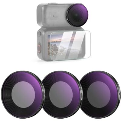 NEEWER ND Filtro Juego Compatible con dji Osmo Nano (ND8/16/32), Filtro Densidad Neutra Rosca para Objetivo Action CAM Vidrio Óptico Multicapa Accesorios de Fotografía con Protector Pantalla, 3 Packs NEEWER ND Filtro Juego Compatible con dji Osmo Nano (ND8/16/32), Filtro Densidad Neutra Rosca para Objetivo Action CAM Vidrio Óptico Multicapa Accesorios de Fotografía con Protector Pantalla, 3 Packs
