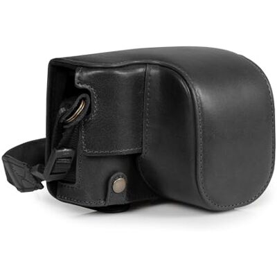 MegaGear Funda de Piel auténtica para cámara Fujifilm X100VI Elegante y Protectora MegaGear Funda de Piel auténtica para cámara Fujifilm X100VI Elegante y Protectora