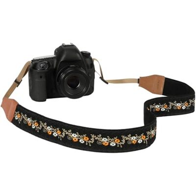 MoKo Correa para Cámara para Canon,Fuji,Nikon,Olympus,Pentax,Sony Tela de Algodón,Correas Ajustables para Cuello y Hombro,Compatible con Cámaras Digitales DSLR, Flor de Ciruelo Negro MoKo Correa para Cámara para Canon,Fuji,Nikon,Olympus,Pentax,Sony Tela de Algodón,Correas Ajustables para Cuello y Hombro,Compatible con Cámaras Digitales DSLR, Flor de Ciruelo Negro