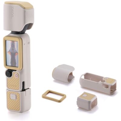 Tilta Funda Protectora Silicona para DJI Osmo Pocket 4, Kit de Protección Completa, Textura Antideslizante de Ondas, Silicona Suave, Protección para Pantalla, Estabilizador y Mango Beige TA-T96-PCA-SB Tilta Funda Protectora Silicona para DJI Osmo Pocket 4, Kit de Protección Completa, Textura Antideslizante de Ondas, Silicona Suave, Protección para Pantalla, Estabilizador y Mango Beige TA-T96-PCA-SB